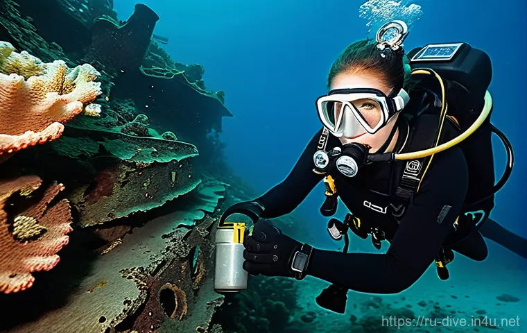 다이빙 강사 자격증 업그레이드 팁 - **Prompt:** A highly experienced diving instructor, a woman in her late 30s with a focused expressio...